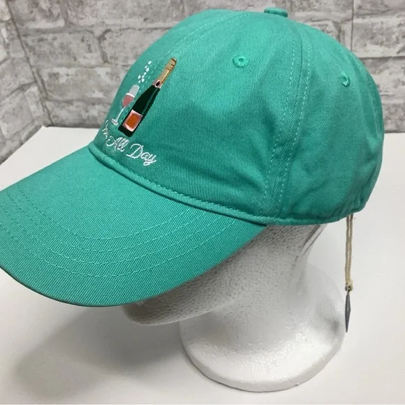 Kiel James Patrick Women’s Hat Baseball Cap Rose All Day Wine Teal NWT Rare HTF - Picture 2 of 7